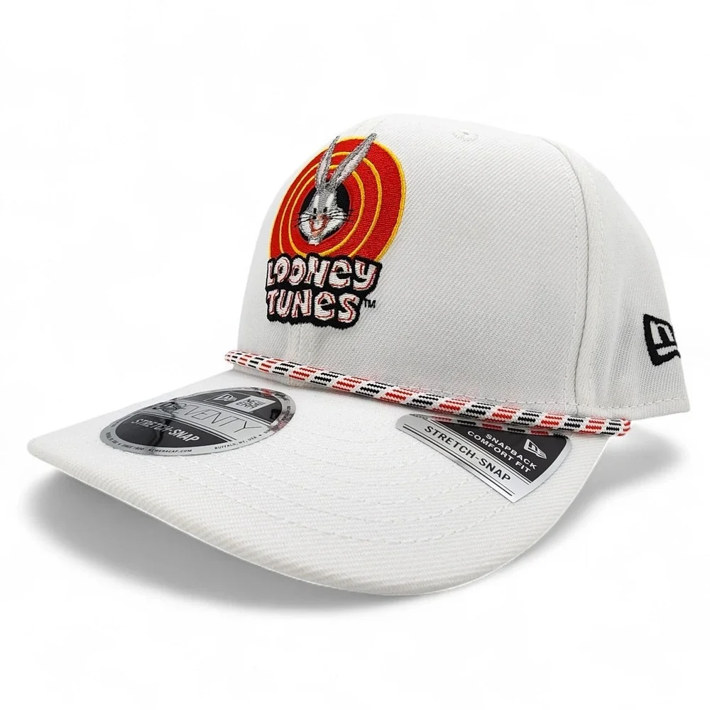 Bugs Bunny Looney‎ Tunes Hat New Era 9Seventy Stretch Snap Back Cap White NEW